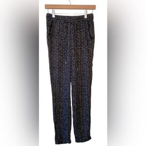 ESPRIT BLACK AND WHITE BOHO‎ GAUZE PANTS SIZE 4